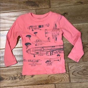 Toddler boy Crewcuts airplane shirt - size 2